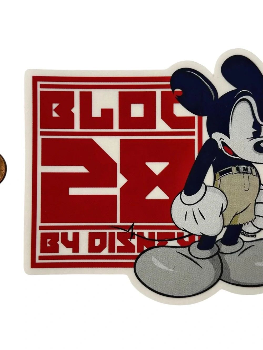Rare Disney Bloc28 Mickey Mouse Sticker Urban Artist Series Graffiti Cholo